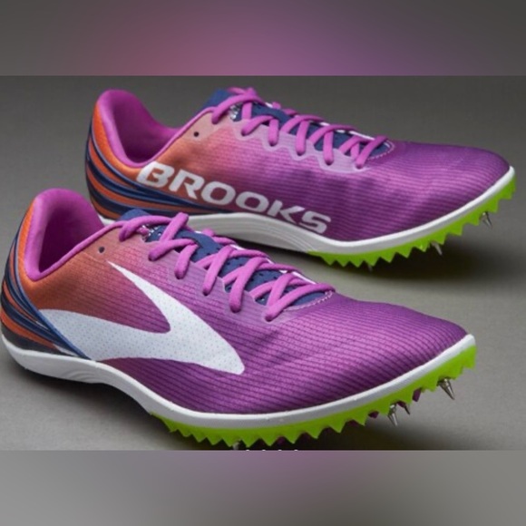 Brooks Shoes - Brooks Mack 17 Track & Field Purple Size 9.5 Lightweight Spikes Performance New